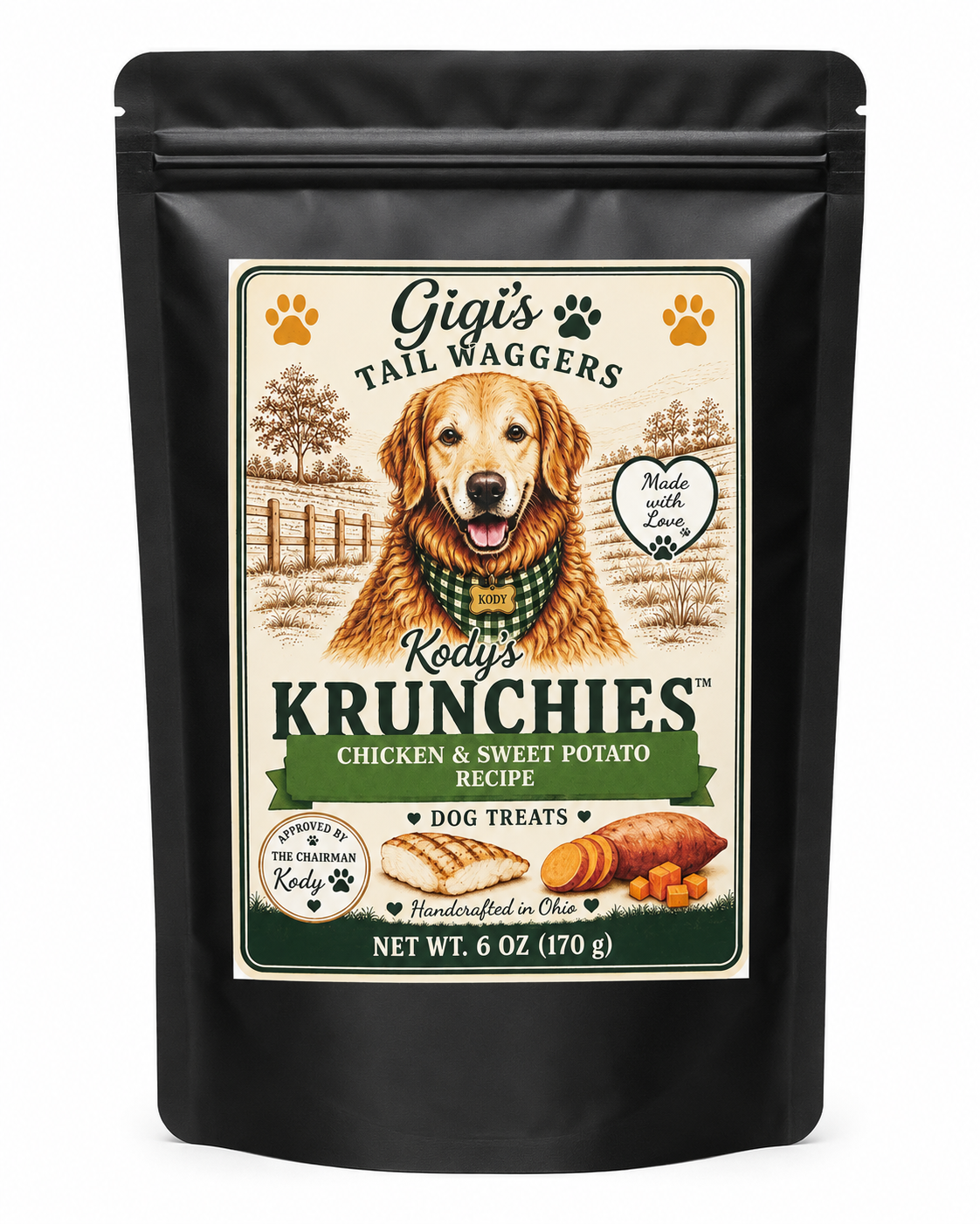 KODY'S KRUNCHIES Chicken & Sweet Potato Dog Treats 6oz