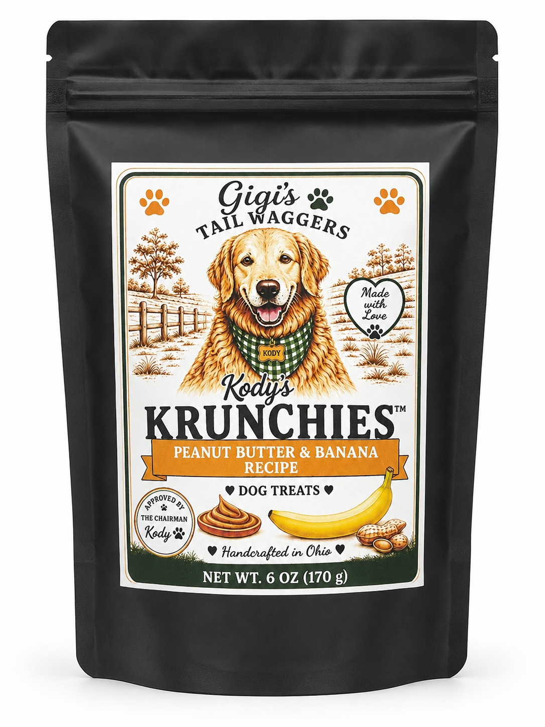 KODY'S KRUNCHIES Peanut Butter & Banana Dog Treats 6oz