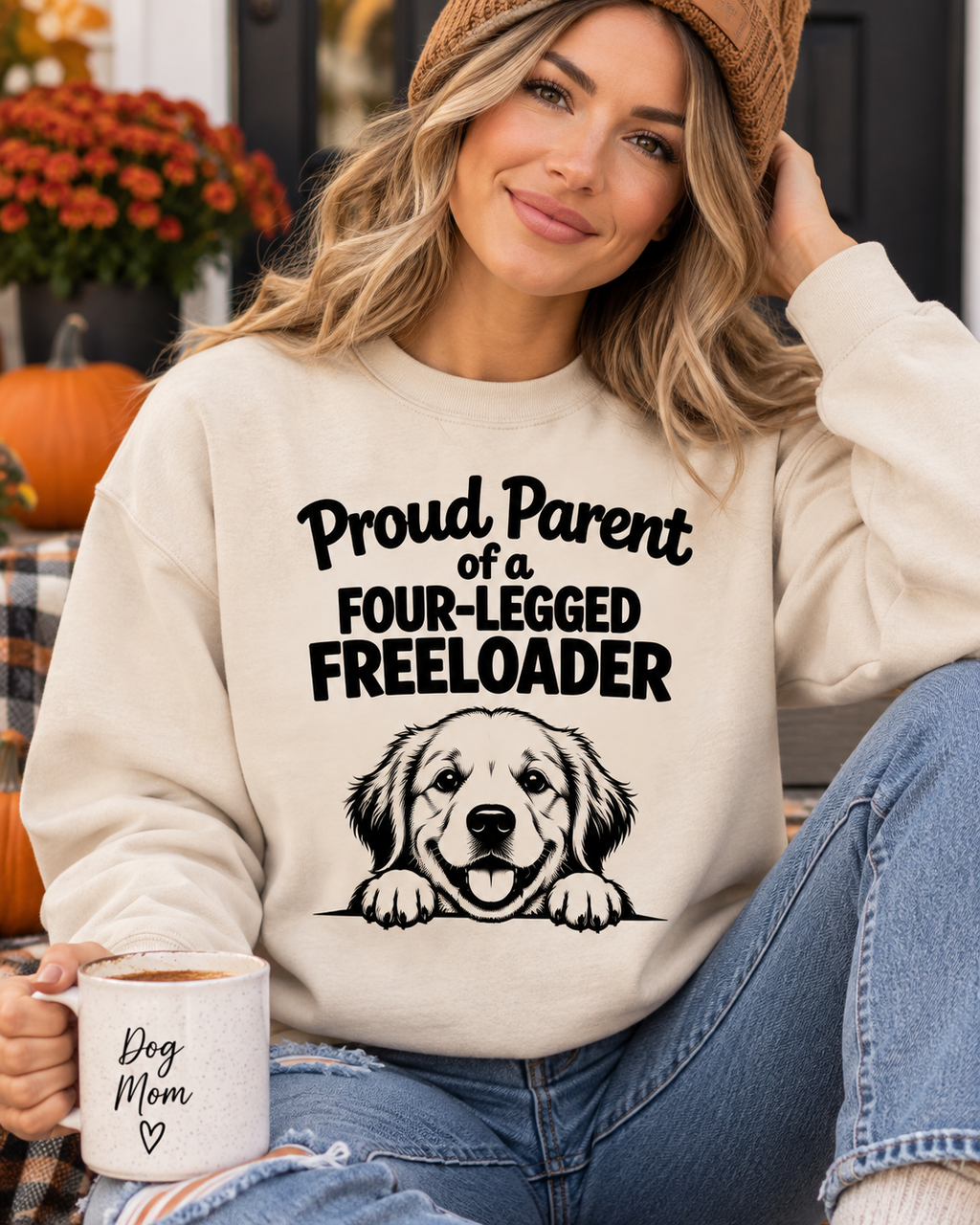 Proud Parent Golden Freeloader - Lane Seven Premium Crew Neck